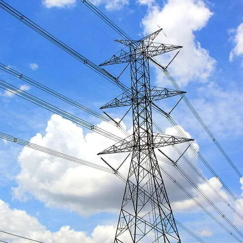 Torre de transmisión de acero de ángulo galvanizado de 132 kV