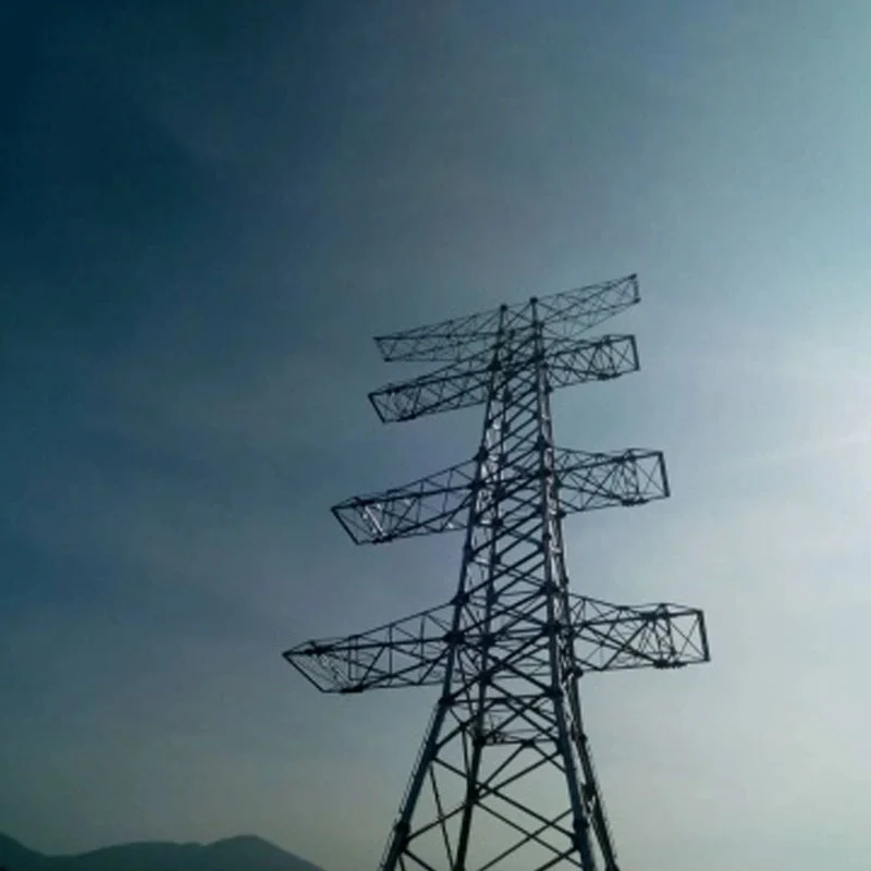 Torre de acero de celosía de doble circuito de 220 kV