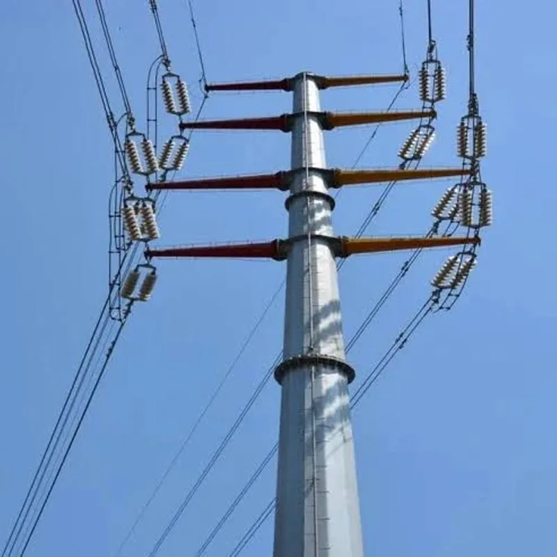Poste de distribución de acero tubular de 33 kV