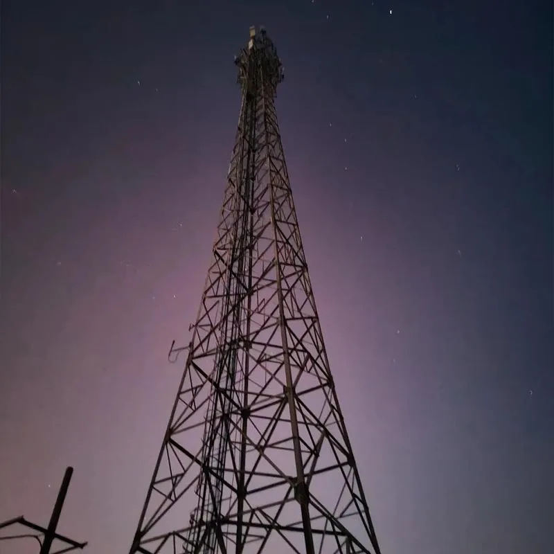 Torre de telecomunicaciones de acero de ángulo galvanizado