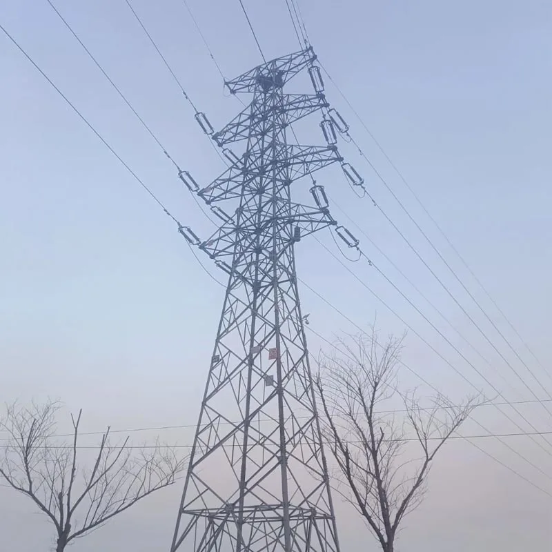 Torre de transposición de acero en ángulo galvanizado