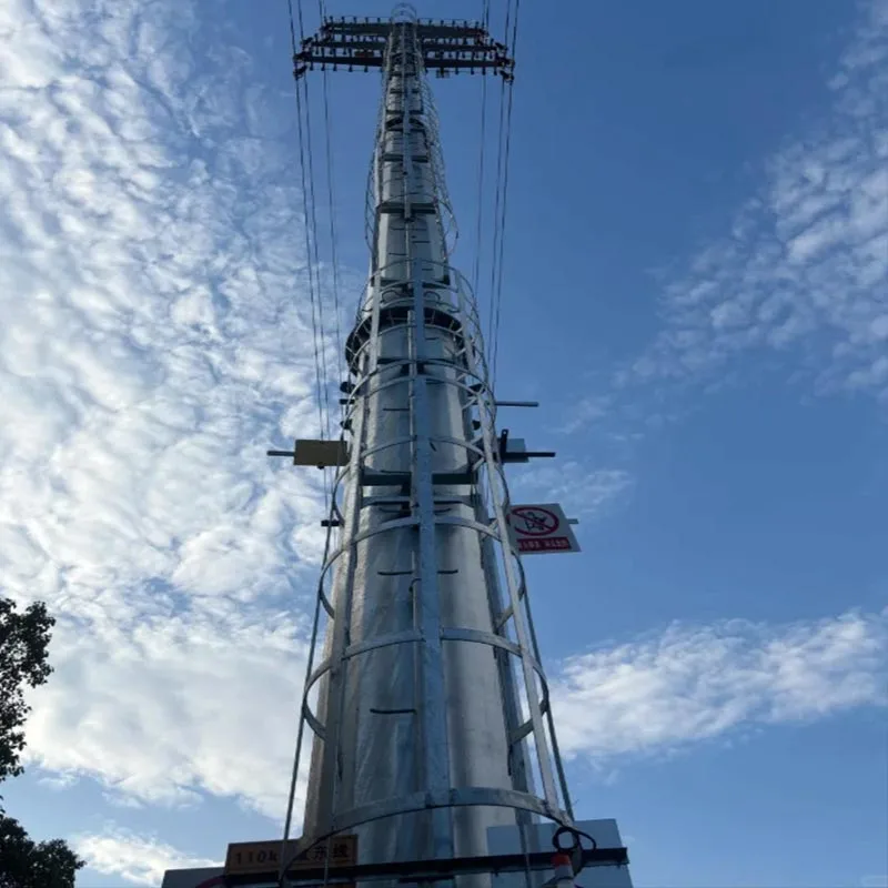 Torre de telecomunicaciones de tubería de acero galvanizado