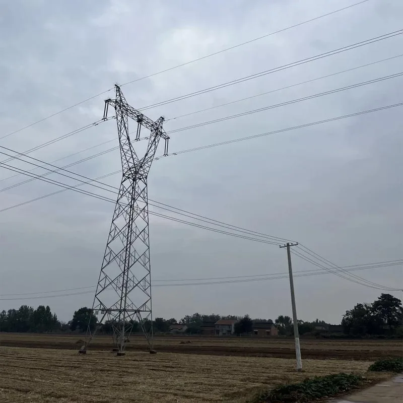 Torre de transposición de acero en ángulo de alto voltaje