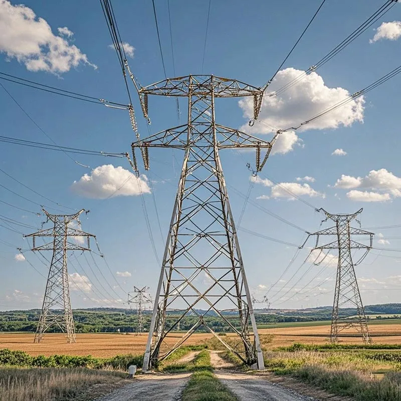 Galvanized Angle Steel Power Transmission Tower