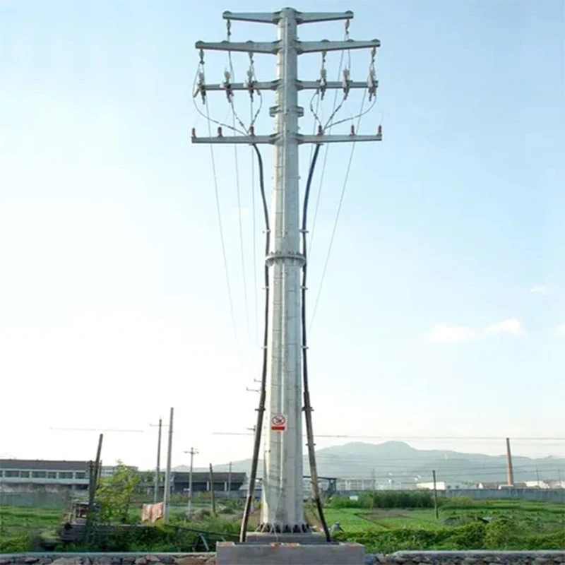Torre de tensión de acero tubular